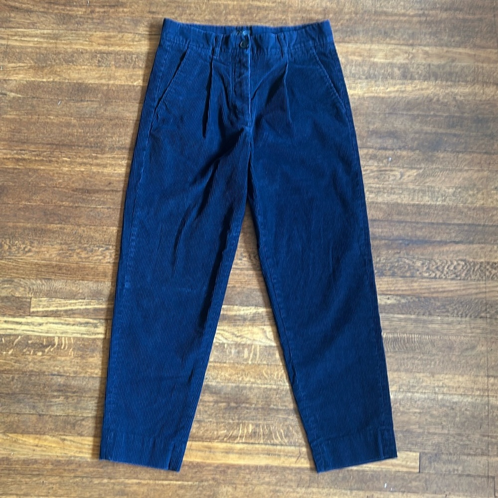 COS Navy Blue Corduroy Pants